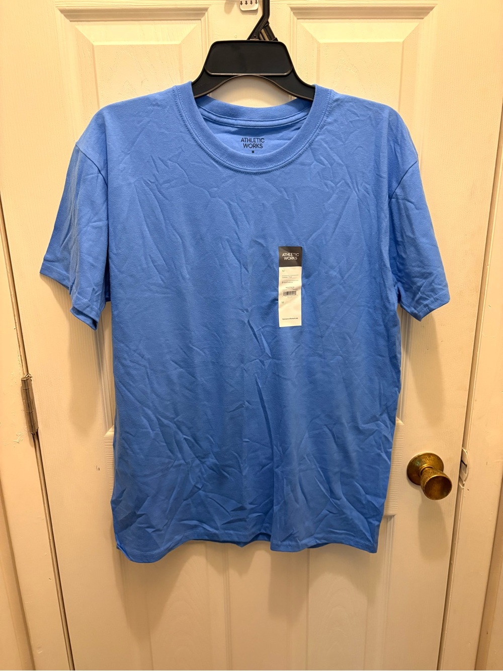 Athletic Works Light Blue Short Sleeve Crew Neck Tee